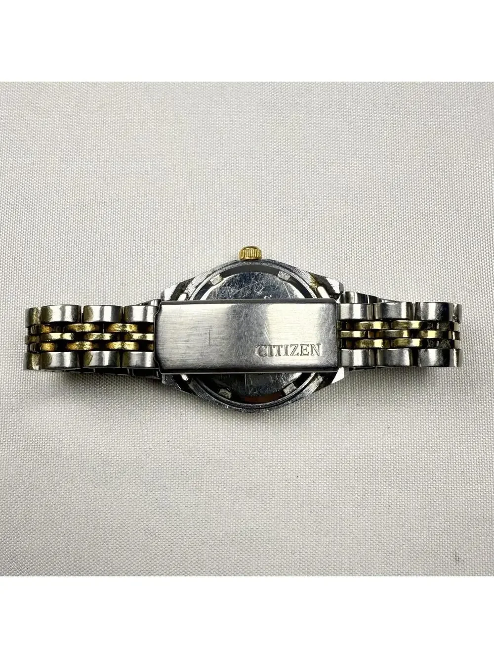 Citizen Quartz Two-Tone Analog Bracelet Wristwatch Women’s Day/Date Dress